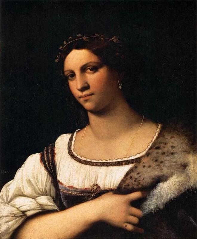 Ritratto di donna con pelliccia